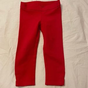 Janie and Jack 2T Leggings - Red